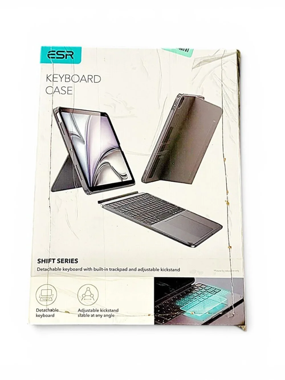 ESR iPad Air 11 Keyboard Case M4 M3 M2 Air 5 4 Magnetic Trackpad Gray